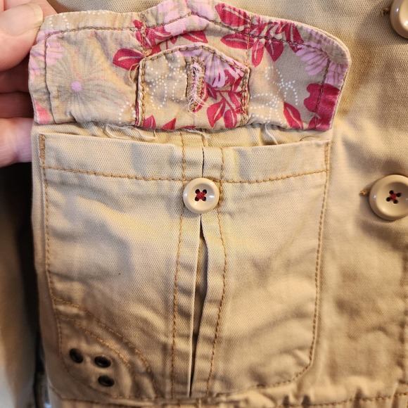 Aeropostale Tan Button Down Cargo Utility Style Jacket Size Small - Picture 4 of 8